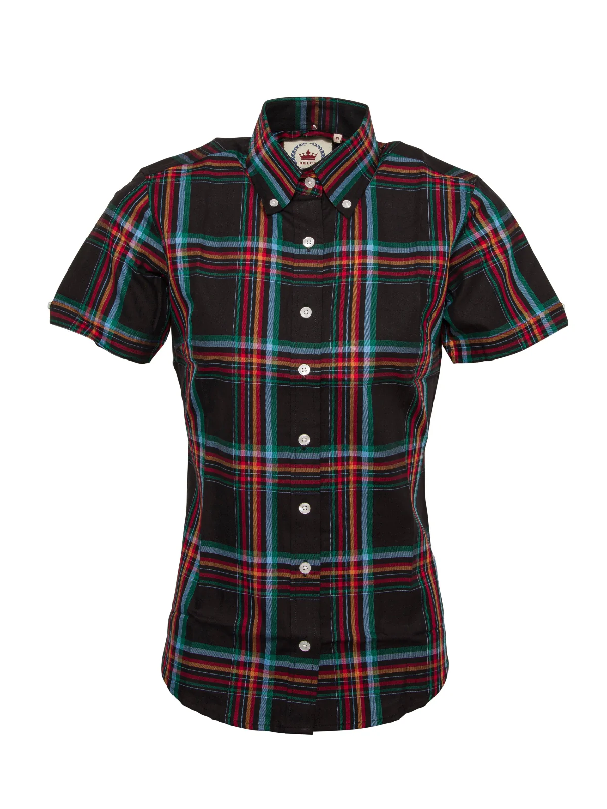 Relco London LSS-STCK15 Ladies' Shirt Black Multi check *LIMITED EDITION*