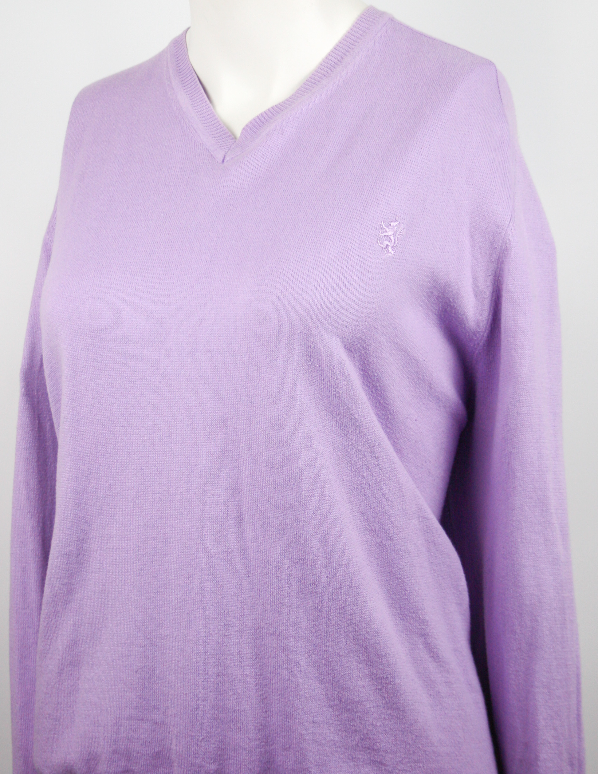 Pringle of Scotland V-Neck Pullover Light Lilac Größe XL B-Ware