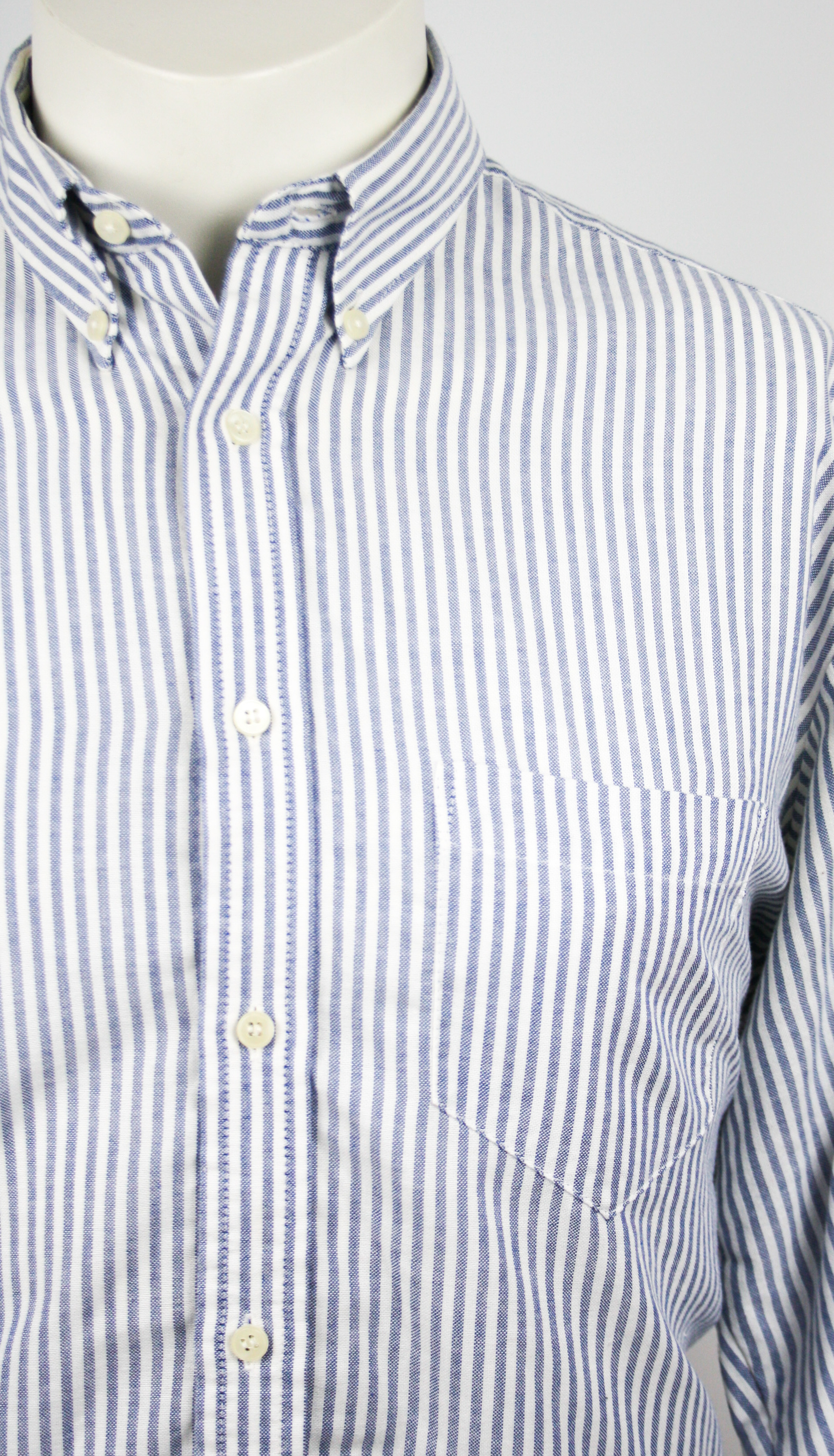 Ben Sherman Hemd Washed Blue/White Striped *The Original Vintage* Größe 42/L