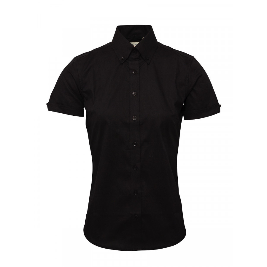 Relco London Ladies' Oxford Shirt Black