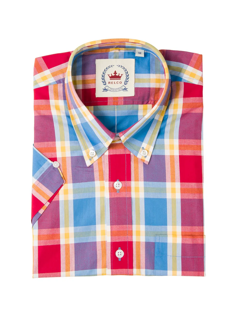 Relco London CK73 Red/Blue big checks