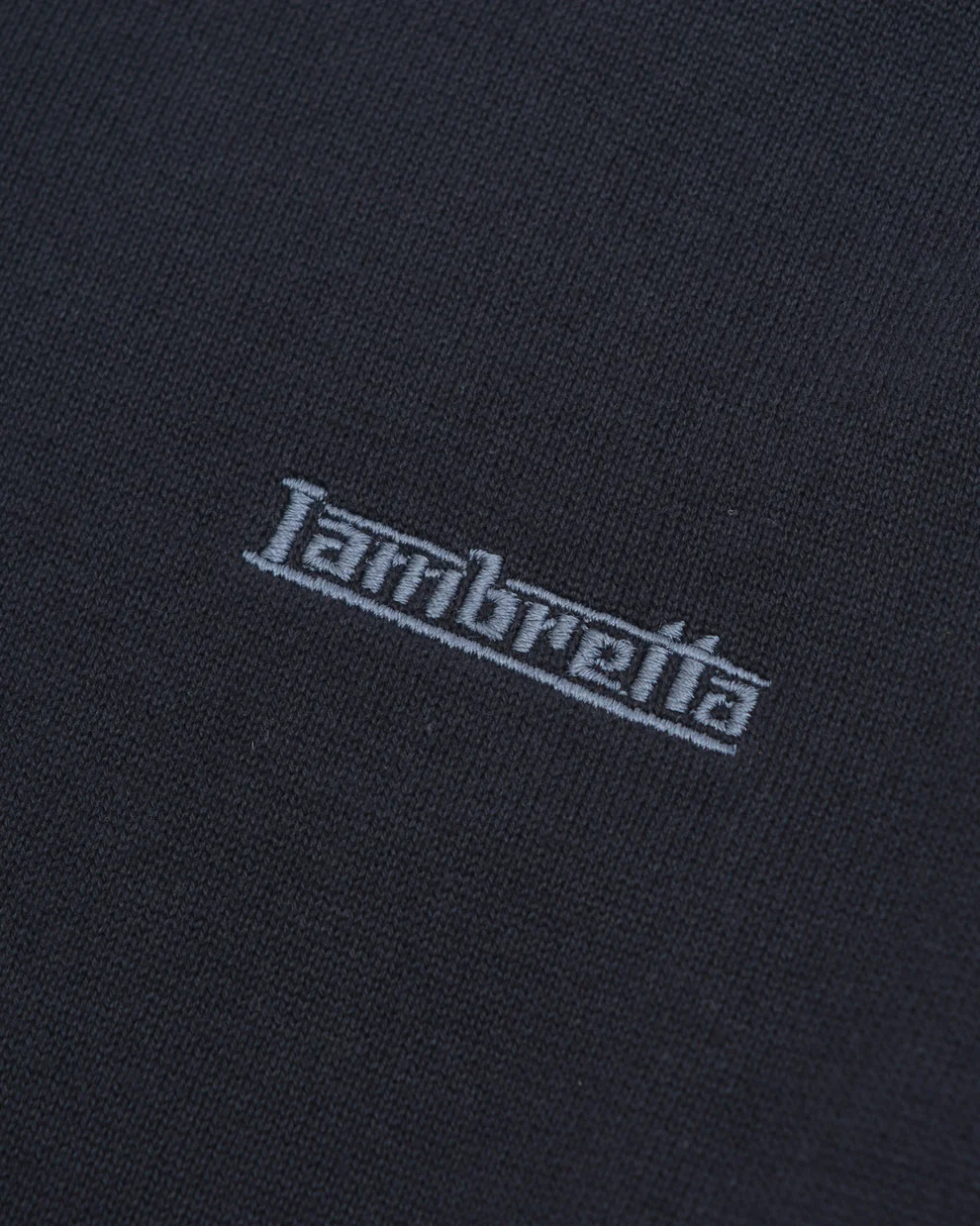 Lambretta Tipped Knitted Jumper Navy/Tobacco