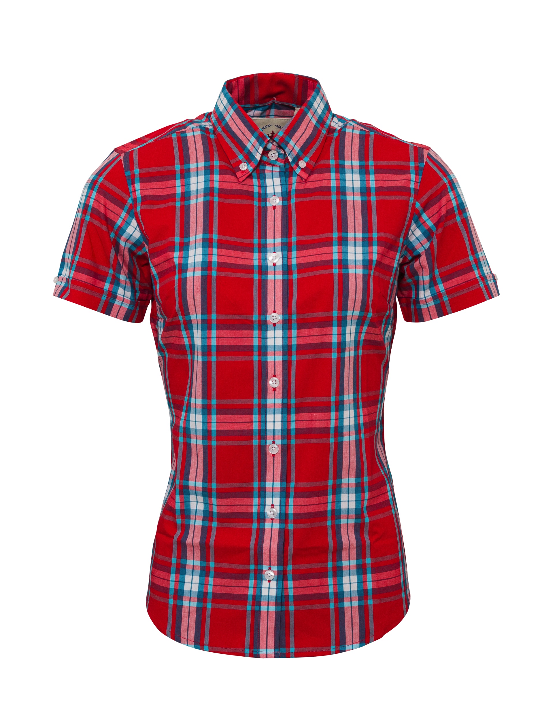 Relco London LSS49 Ladies' Shirt Red/Blue