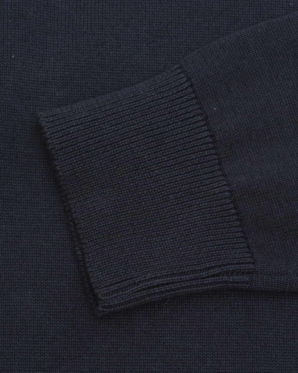 Lambretta Tipped Knitted Jumper Navy/Tobacco