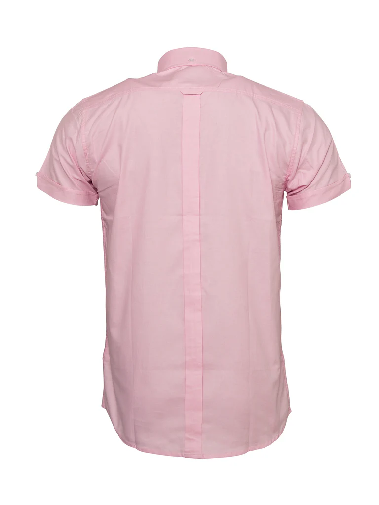Relco London Mens' Oxford Shirt Pastel Peach Pink