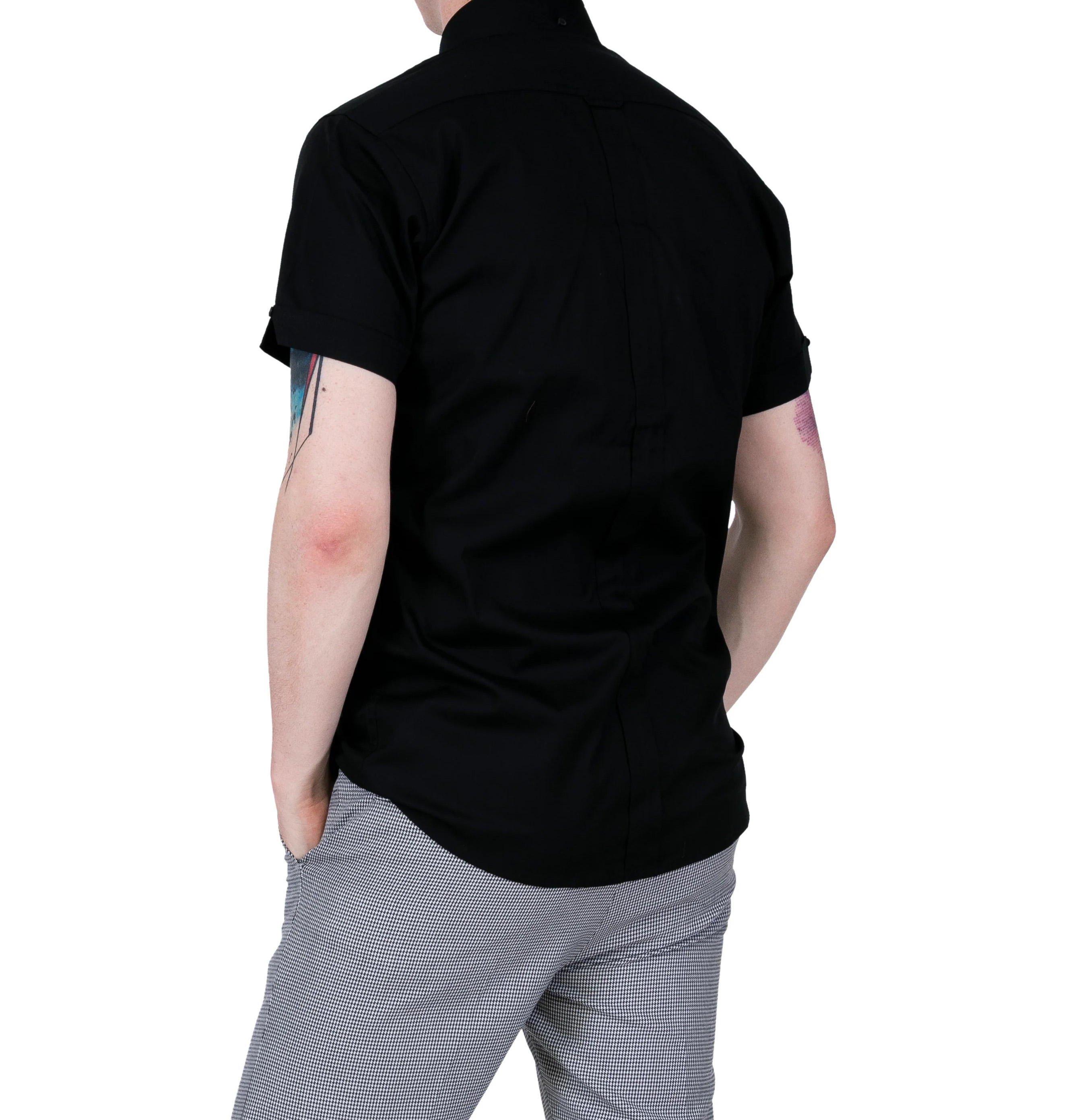 Relco London Mens' Oxford Shirt Black