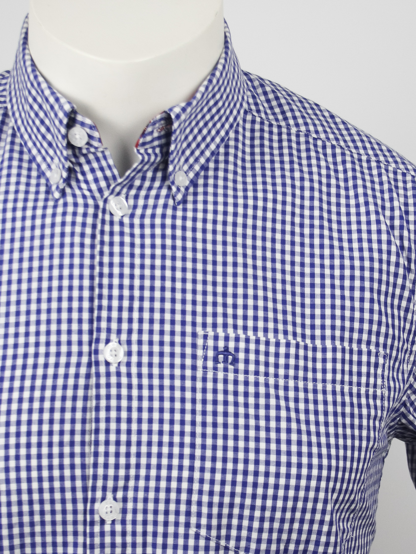 Merc Hemd Blue/White Checkered Größe S Slimfit *NEUWERTIG*