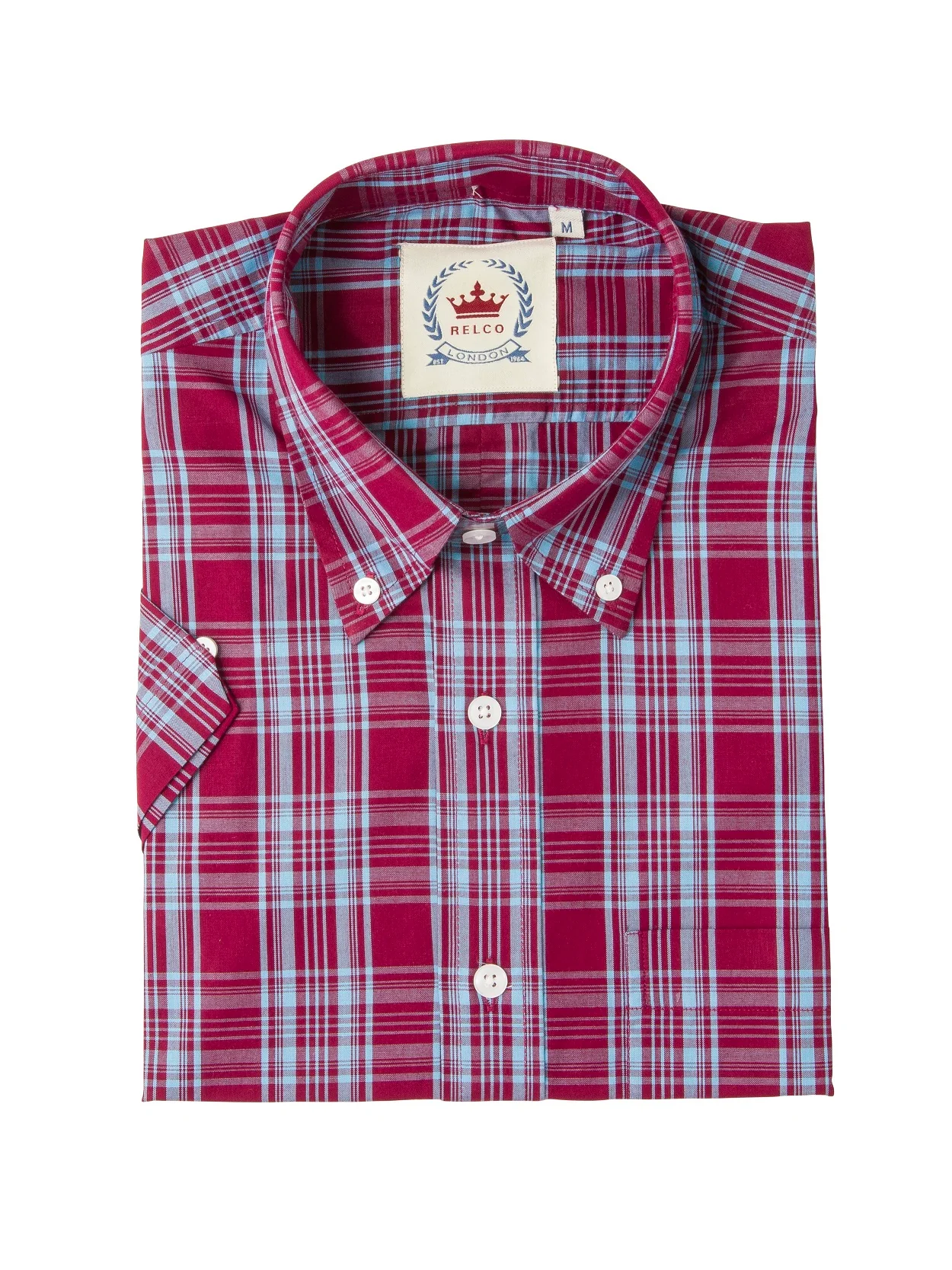 Relco London CK74 Burgundy/Sky