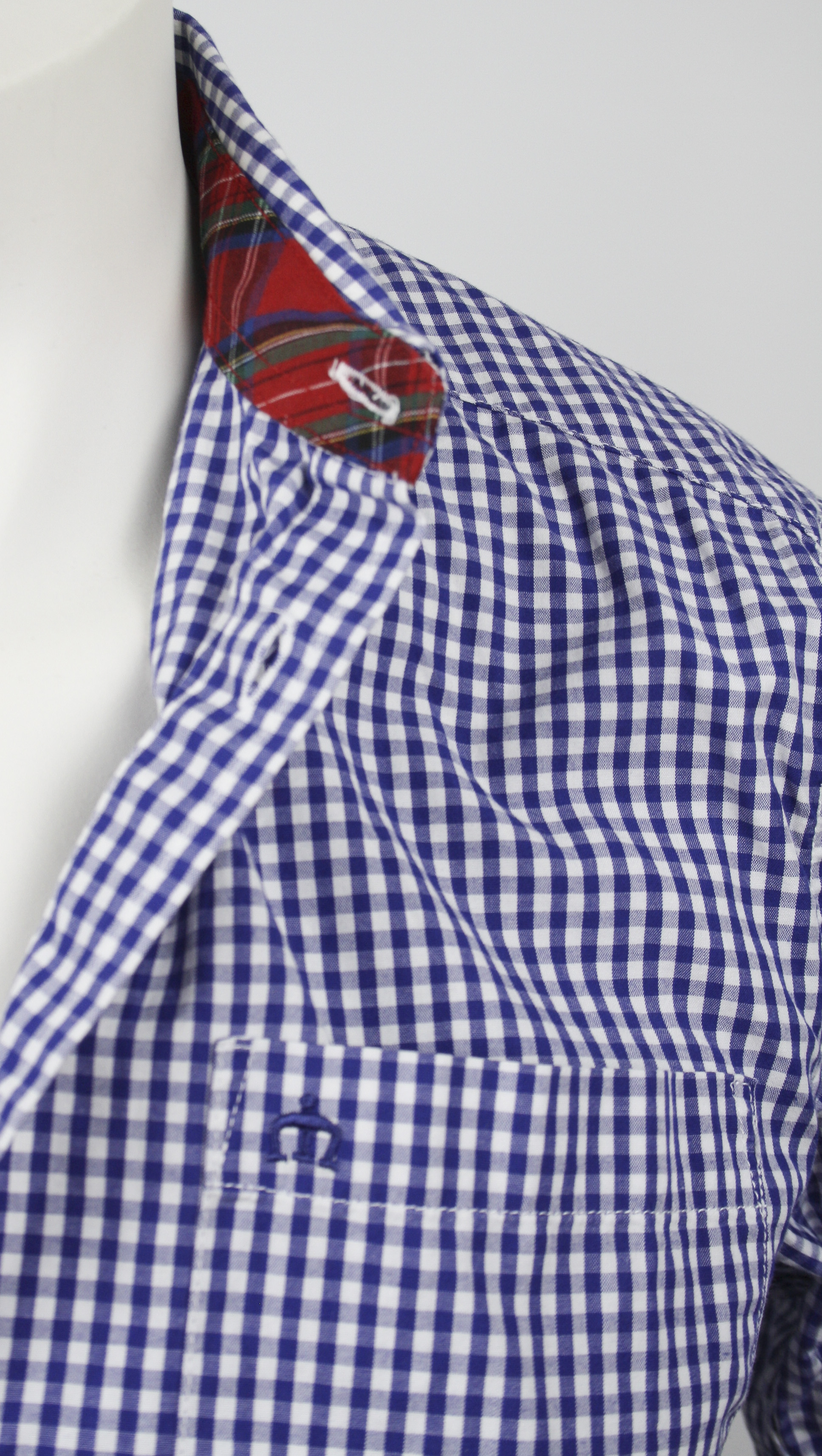 Merc Hemd Blue/White Checkered Größe S Slimfit *NEUWERTIG*