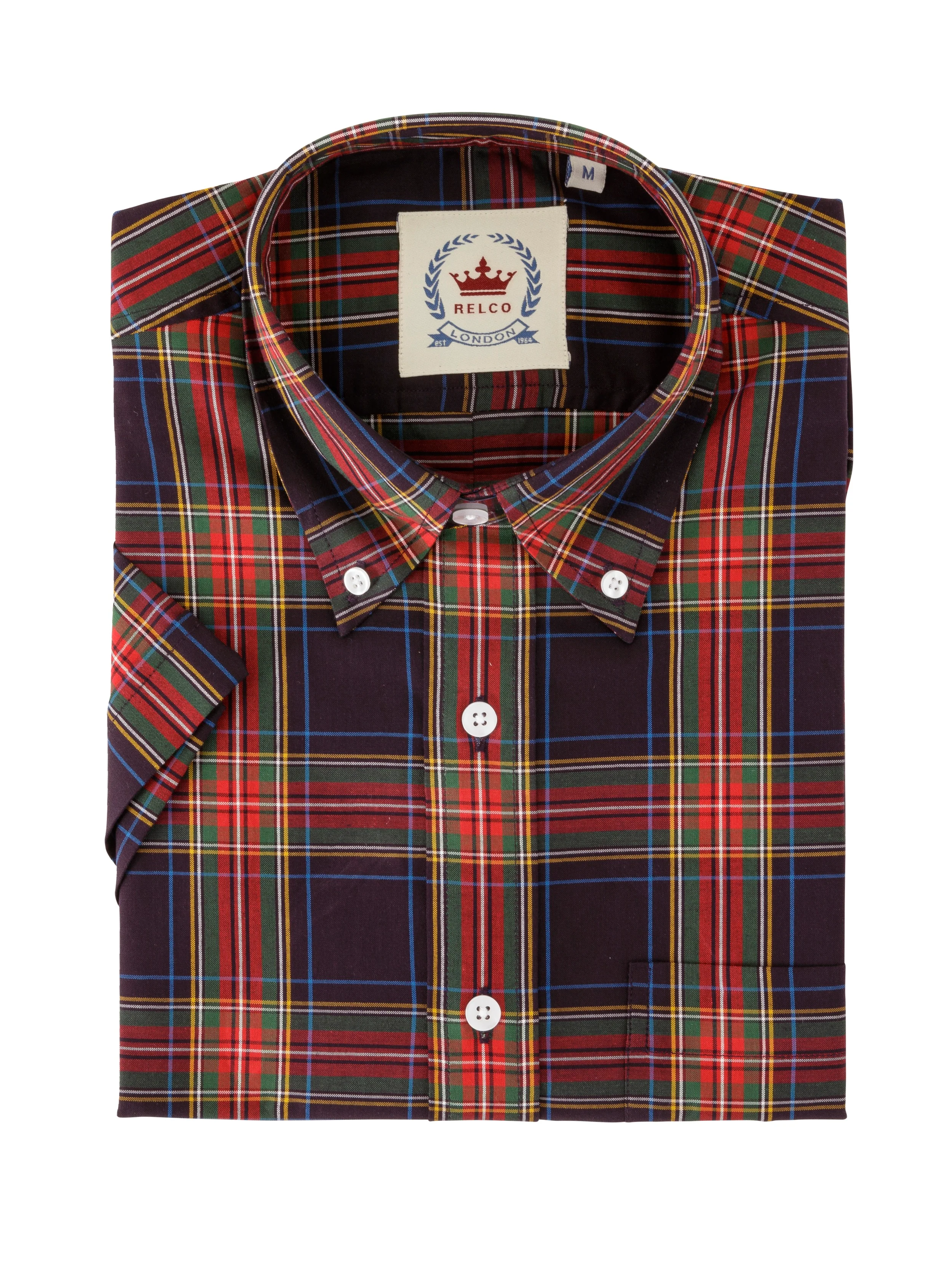 Relco London CK64 Navy Tartan check