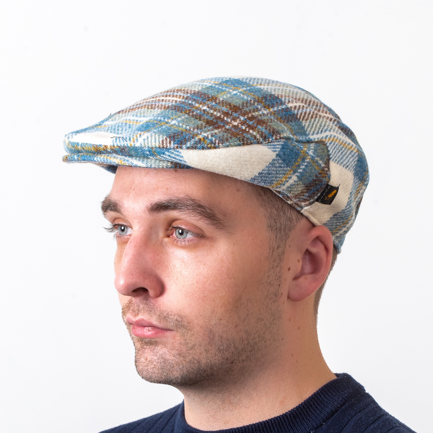 Hatman of Ireland *Pure New Wool* Flat Cap "Muted Blue"