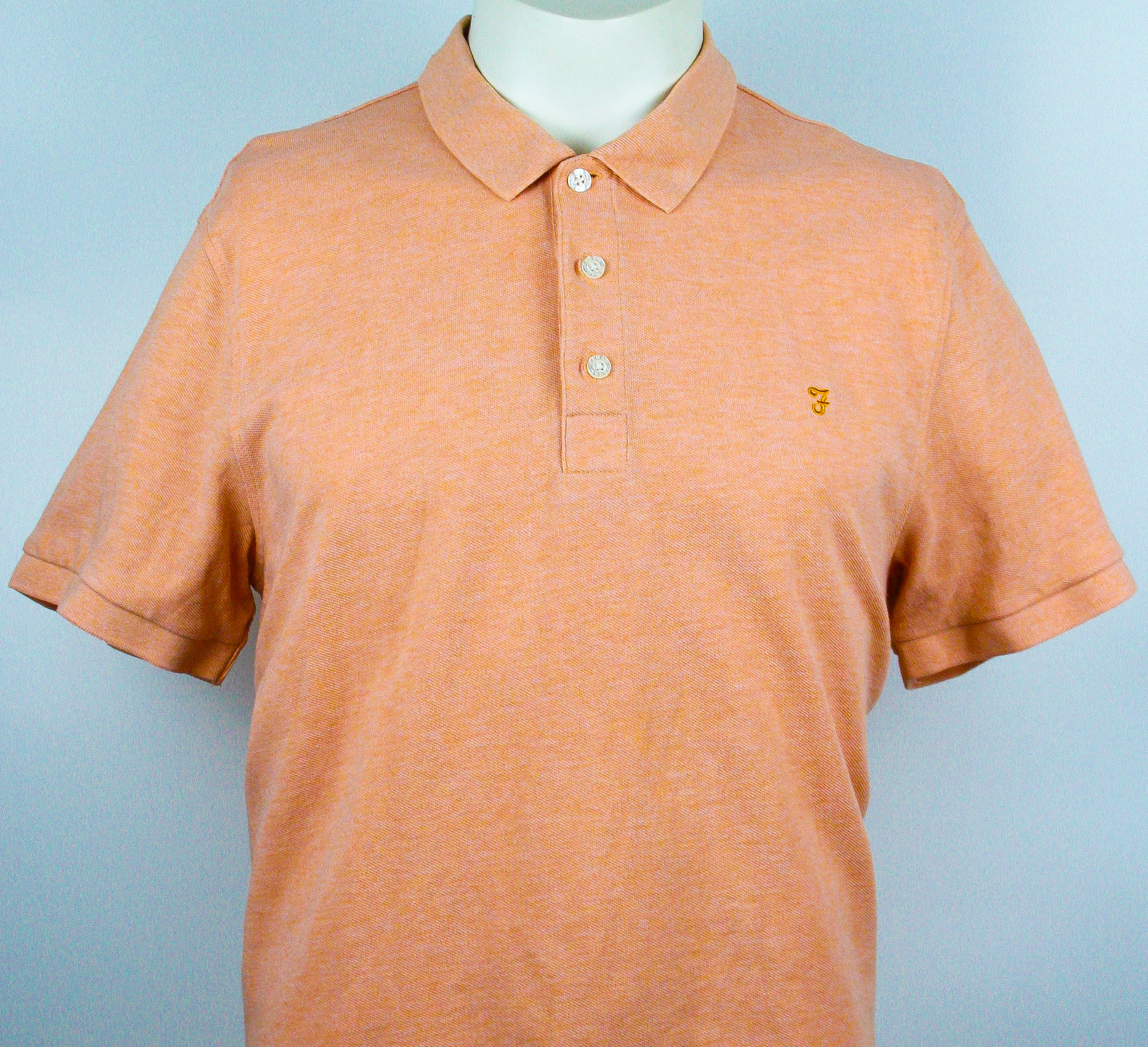 Farah Polo Salmon Rosé Größe XL