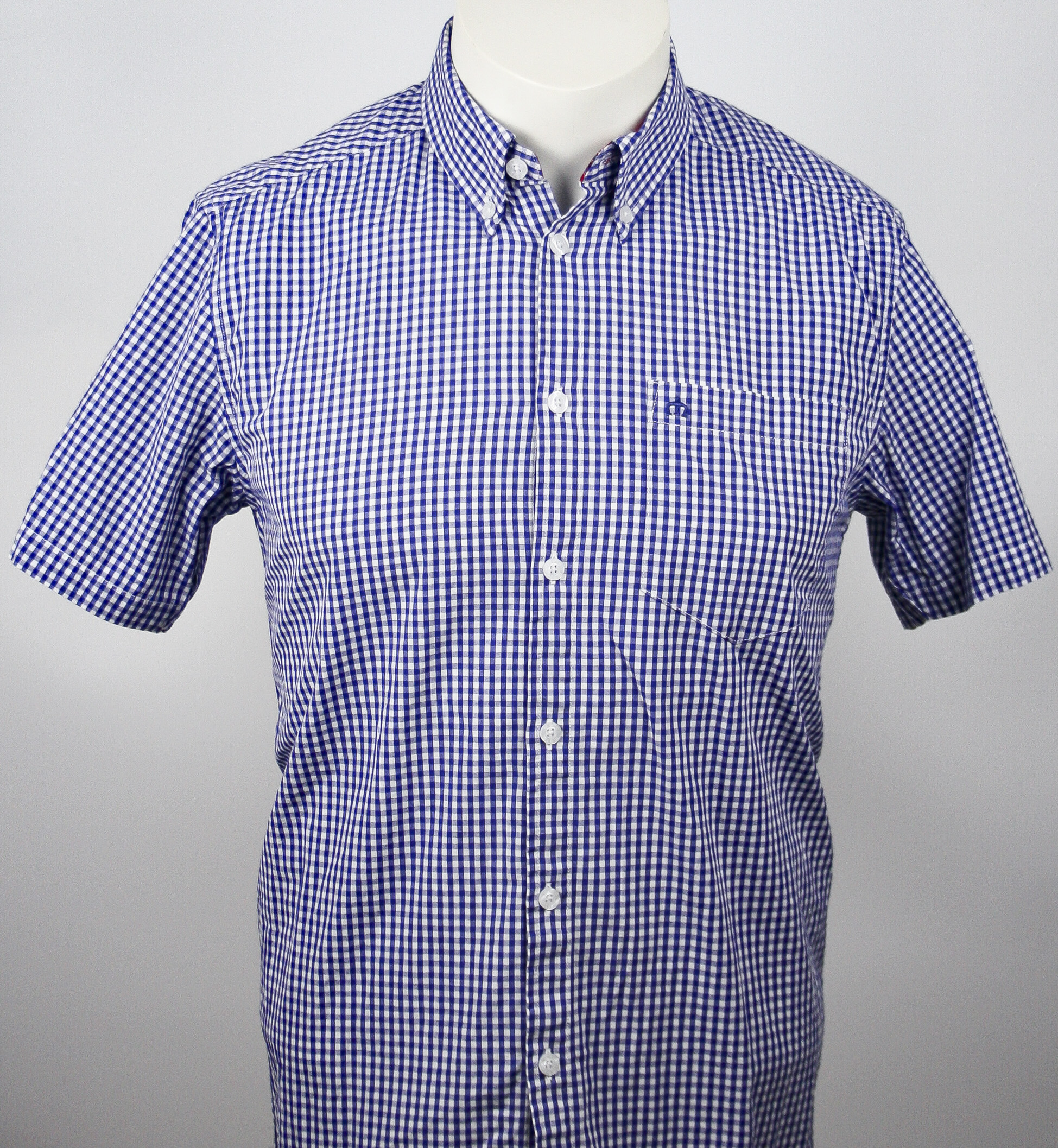 Merc Hemd Blue/White Checkered Größe S Slimfit *NEUWERTIG*