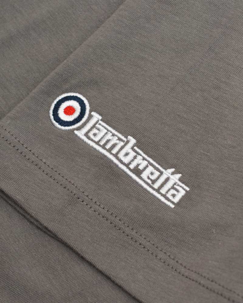 Lambretta Racing Stripe T-Shirt Granite