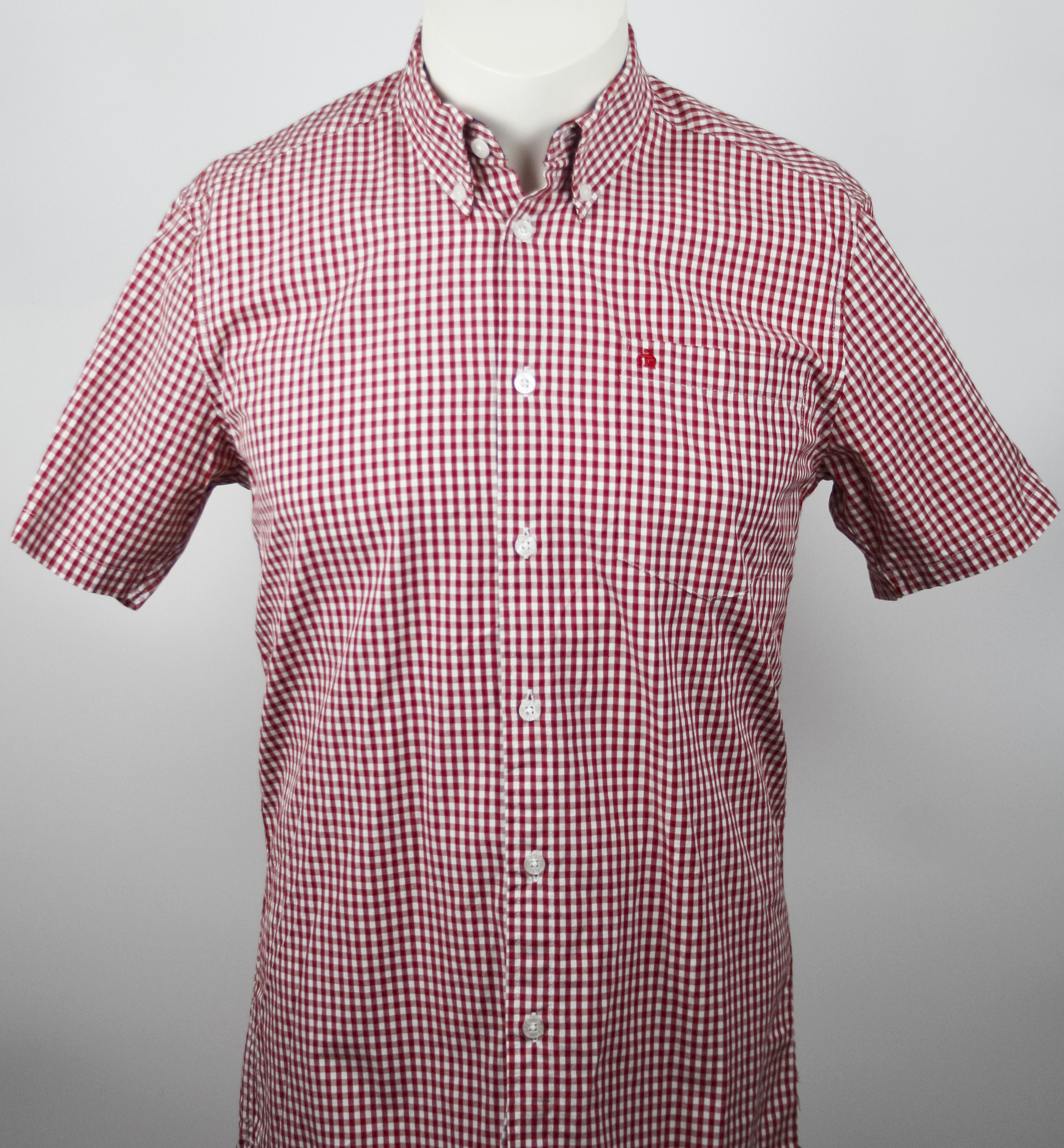 Merc Hemd Red/White Checkered Größe S Slimfit *NEUWERTIG*
