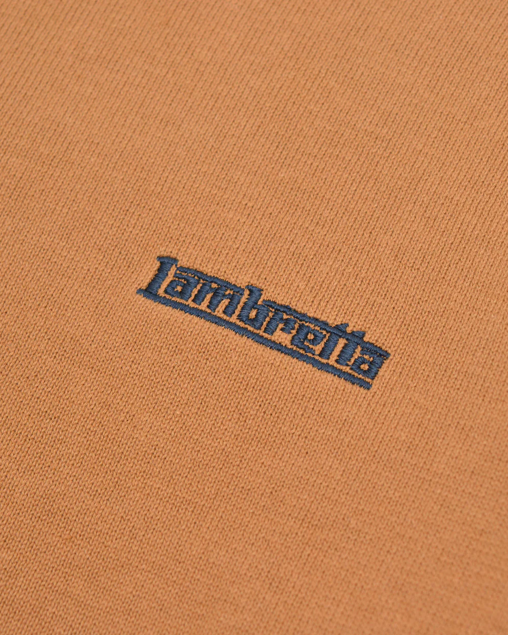 Lambretta Tipped Knitted Jumper Tobacco/Navy