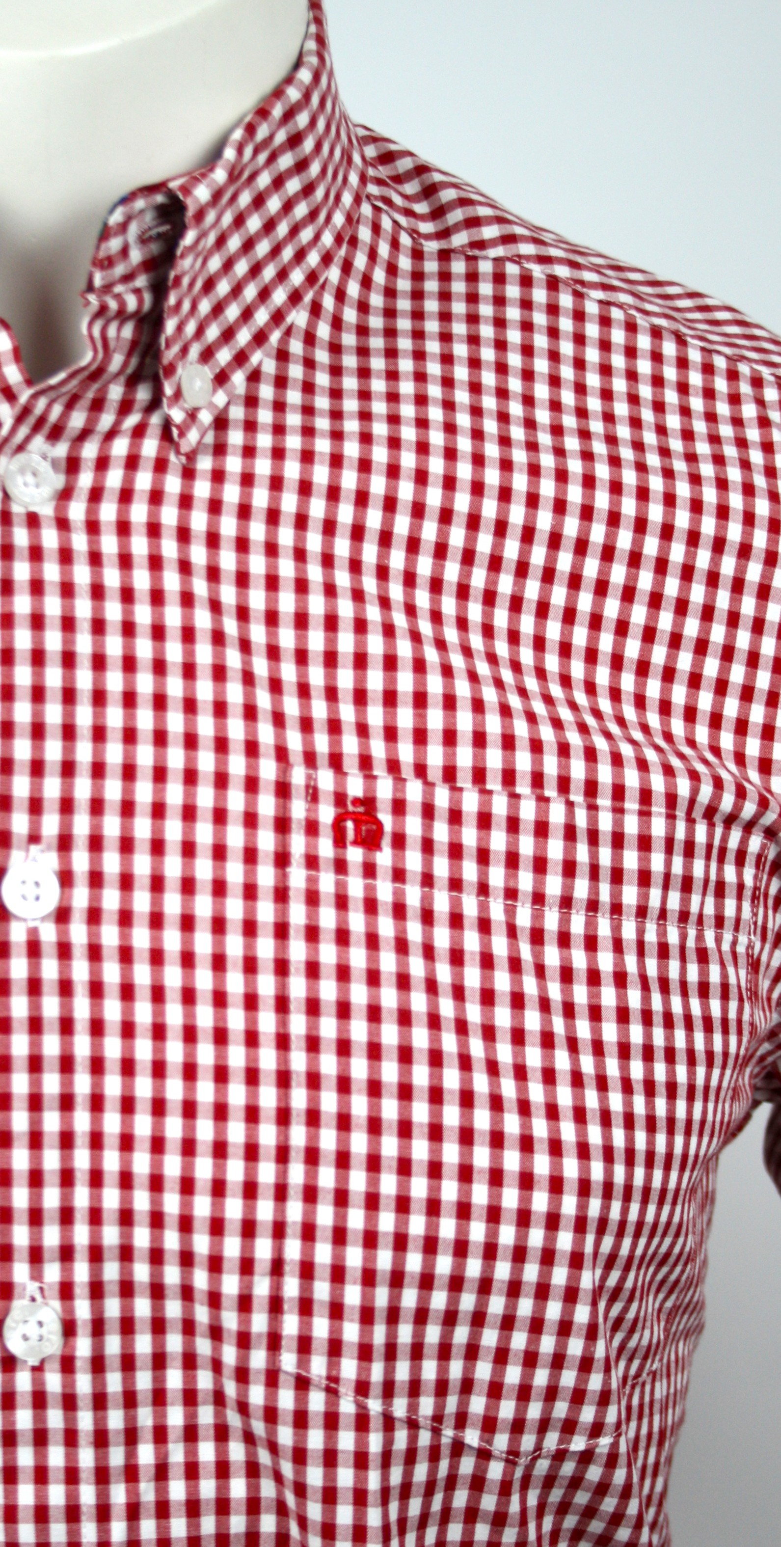 Merc Hemd Red/White Checkered Größe S Slimfit *NEUWERTIG*
