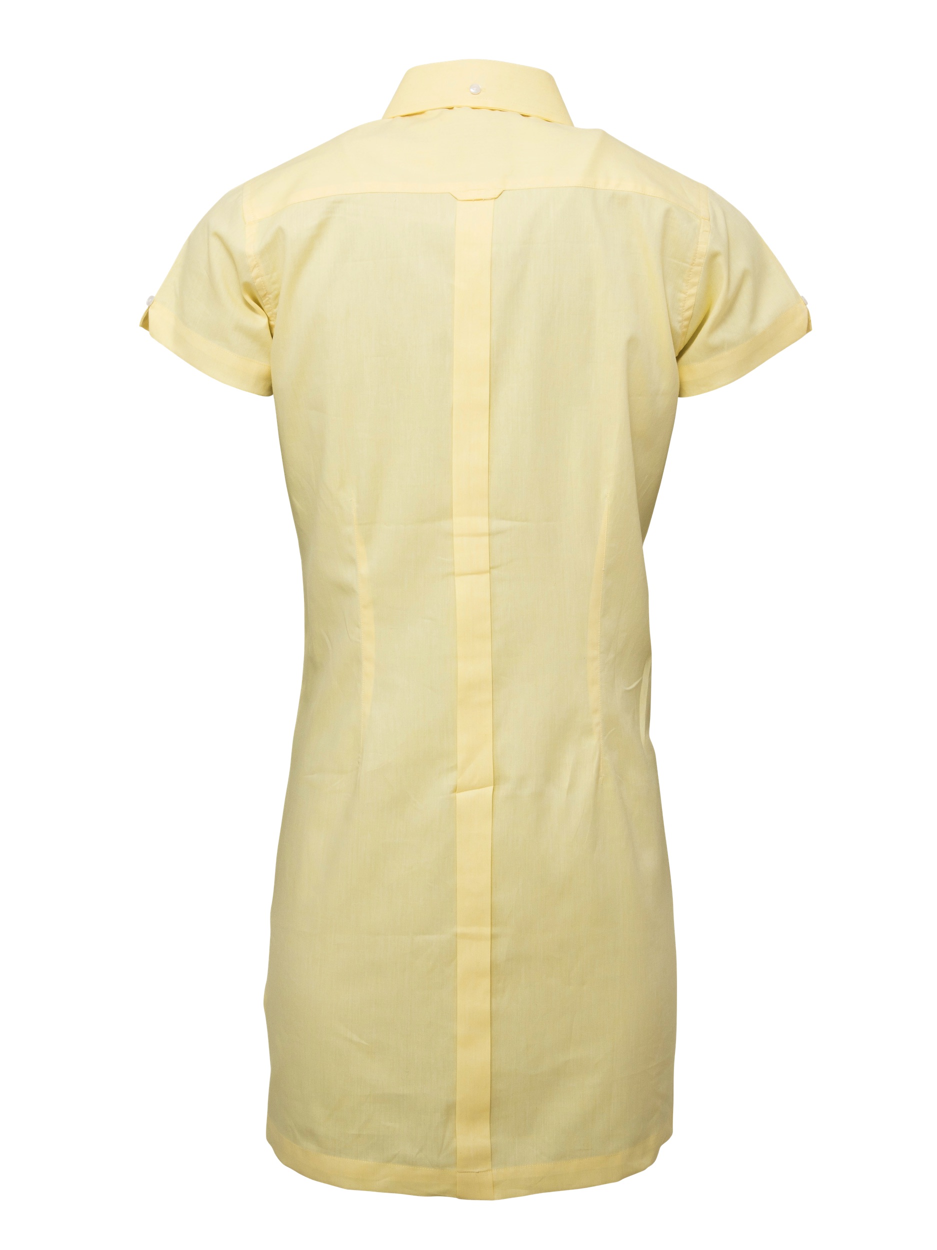 Relco London Classic Women's Oxford Dress Lemon