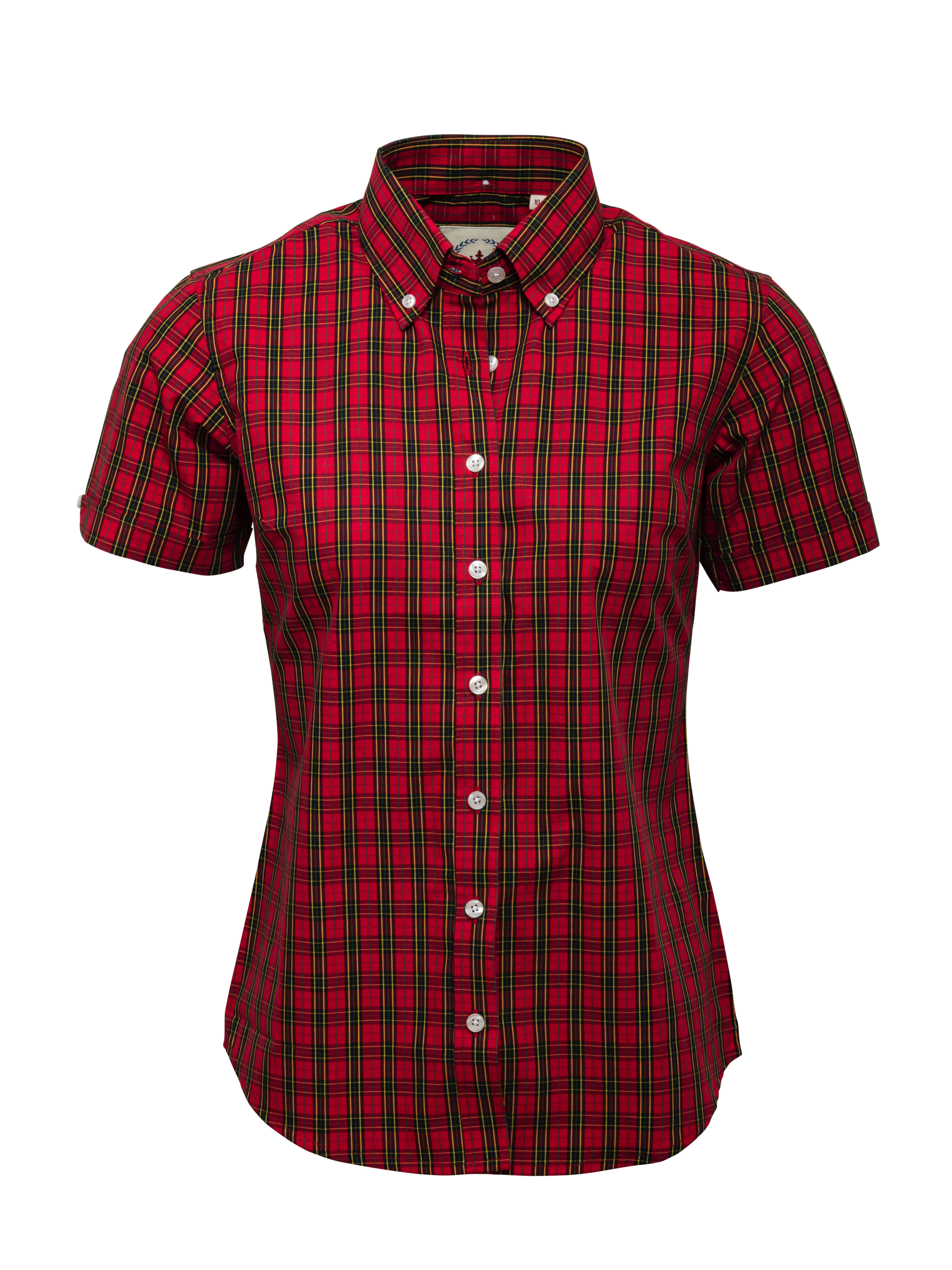 Relco London TTN01 Ladies' Shirt Red Tartan