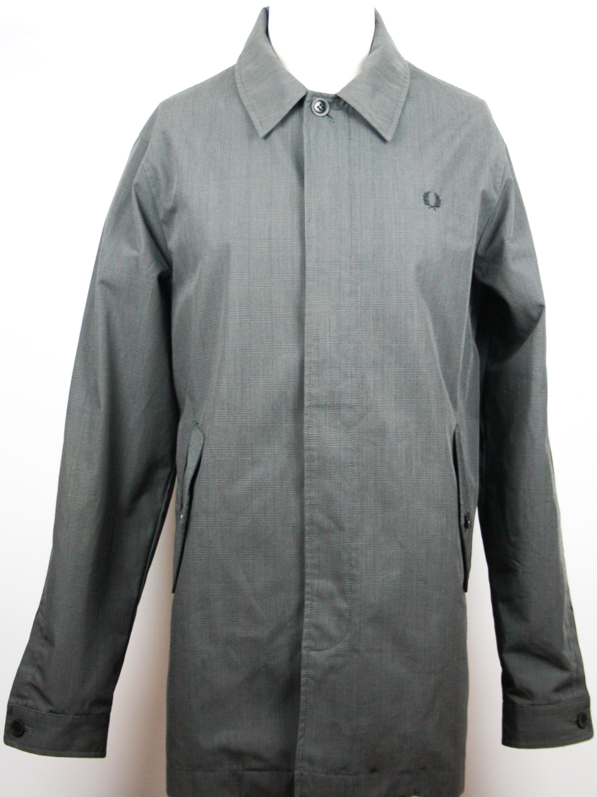 Fred Perry Casual Coat Silver Grey Größe L *Neuwertig*