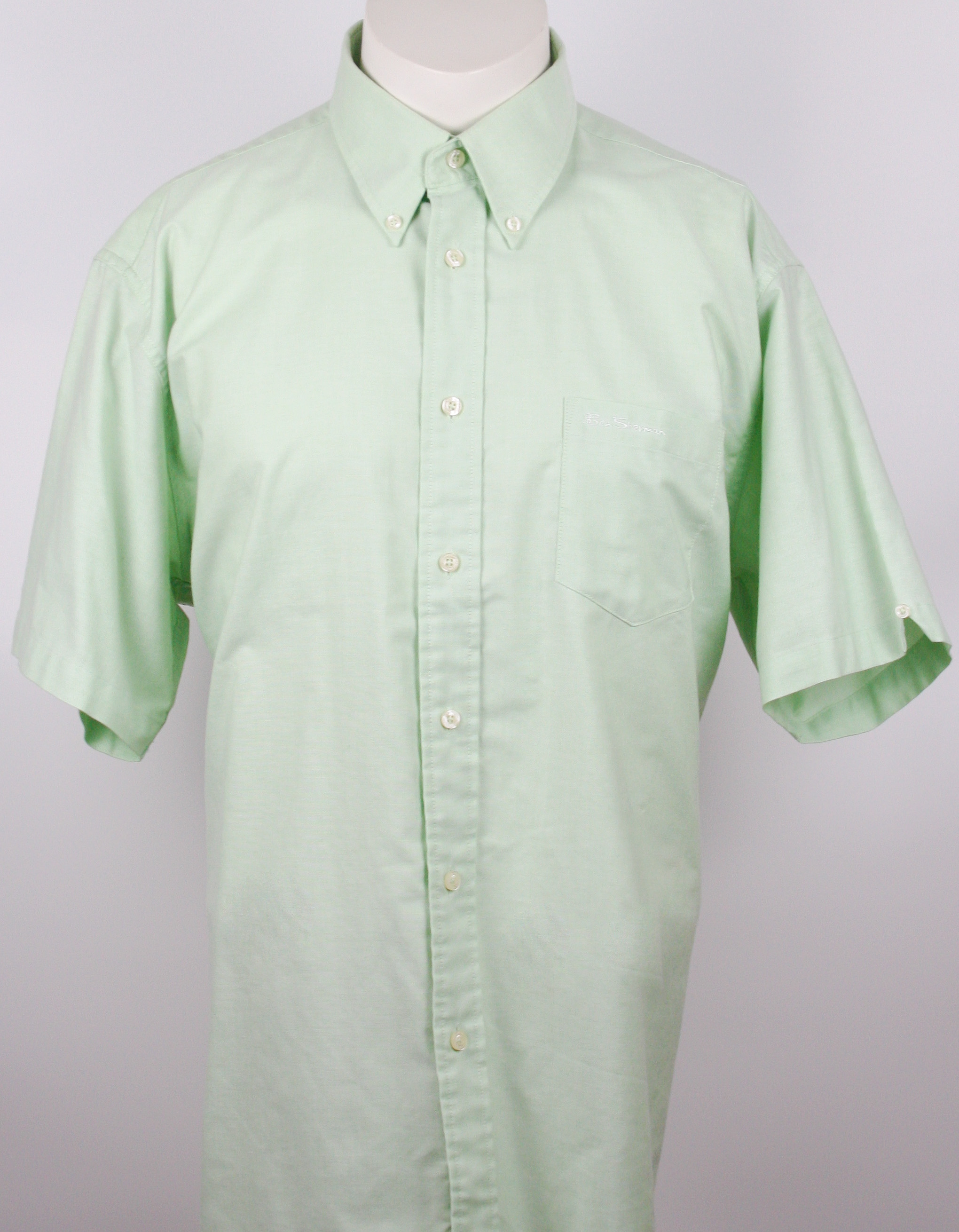 Ben Sherman Hemd Plain Light Green *The Original Oxford Collection* Größe XL