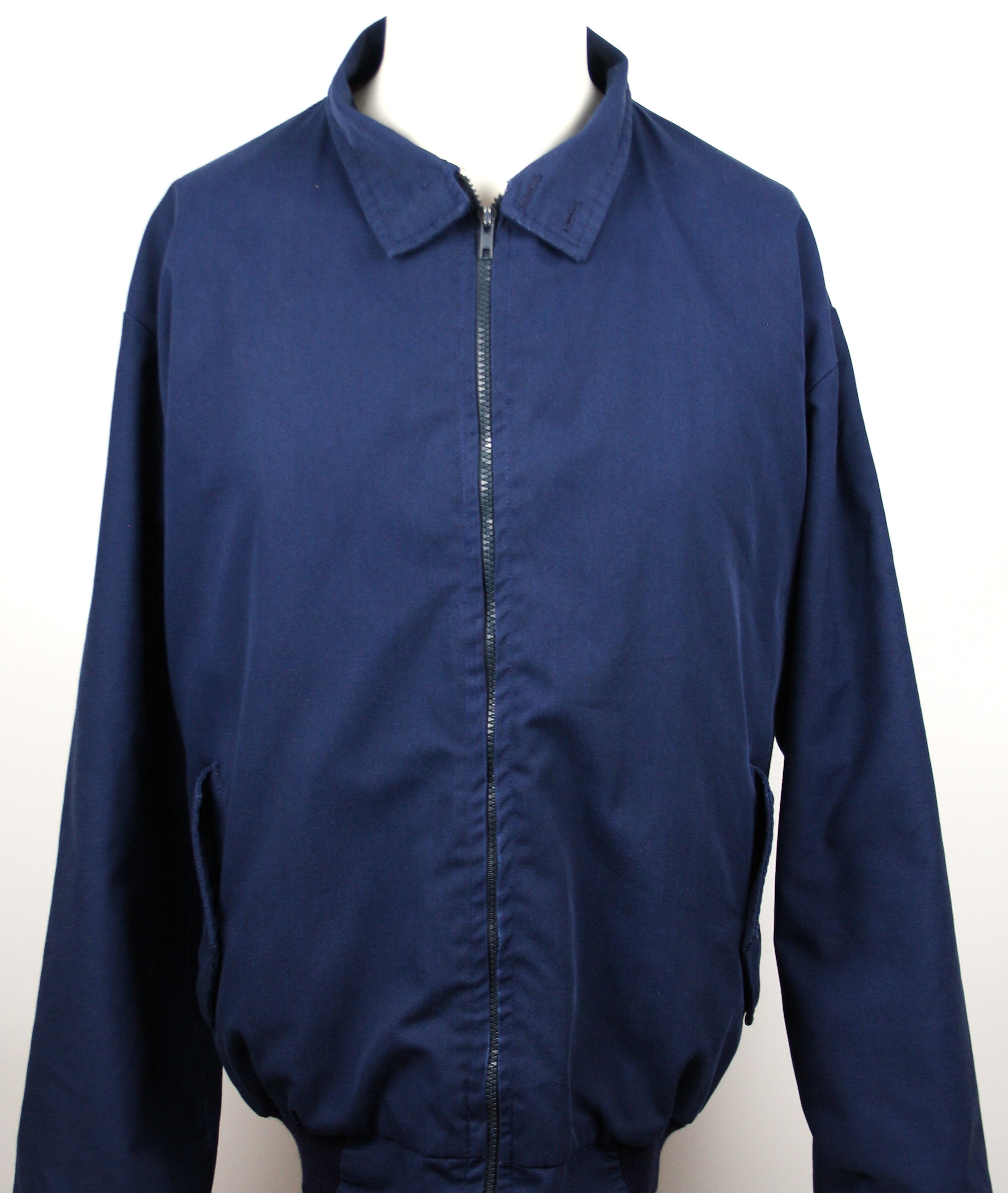 Three Stroke Productions Oldschool Harrington Jacket Blue *Made in England*  Größe XXL