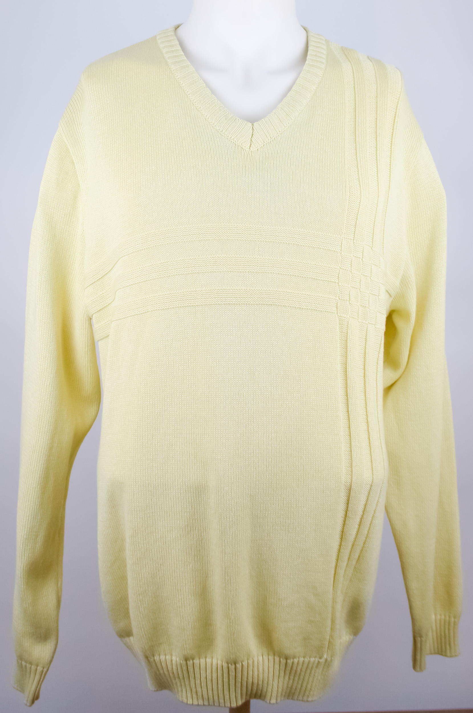 Roger Kent Pullover Light Yellow Größe XXL