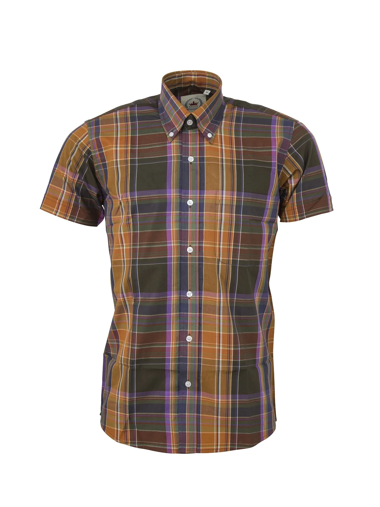 Relco London LSS72 Ladies' Shirt Rustic Multi check