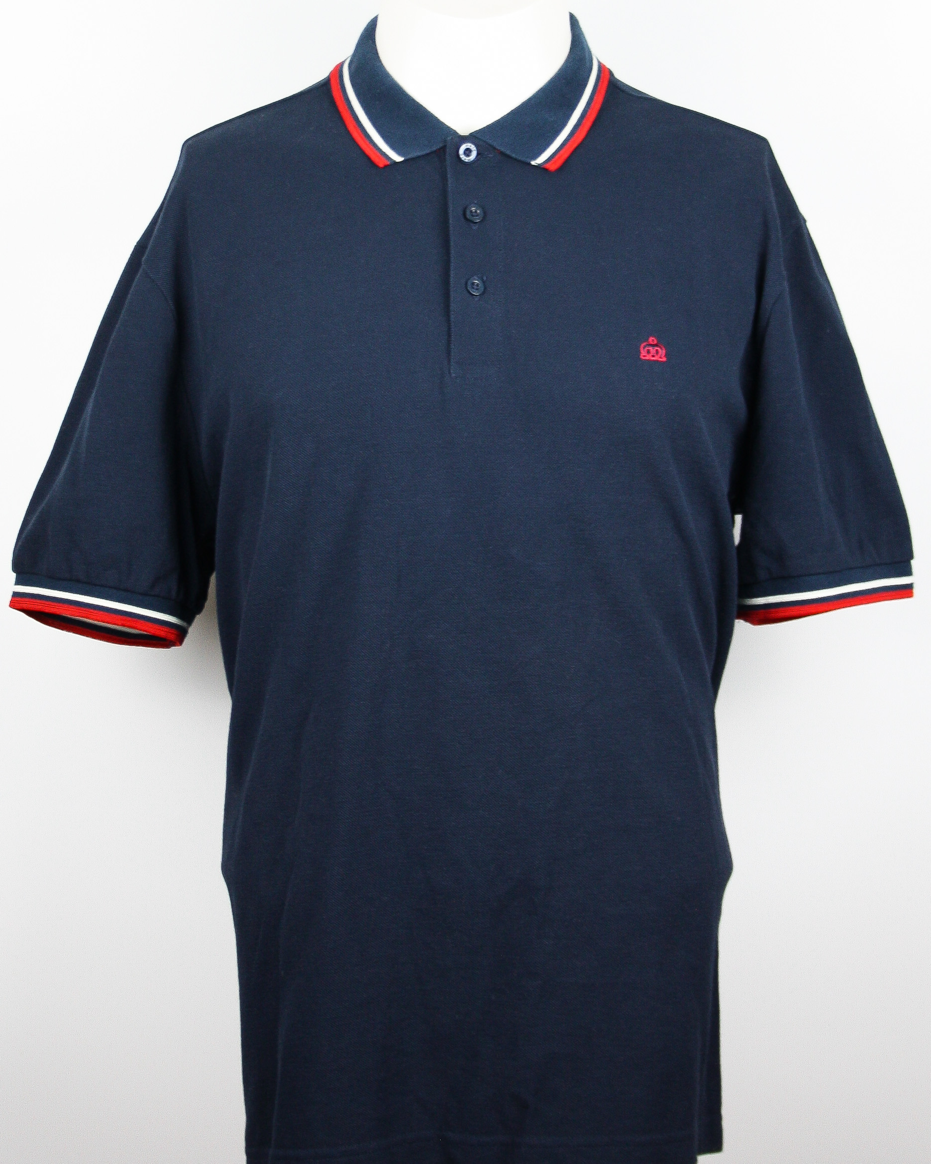 Merc Polo Navy/White/Red Twin Tipped Größe S