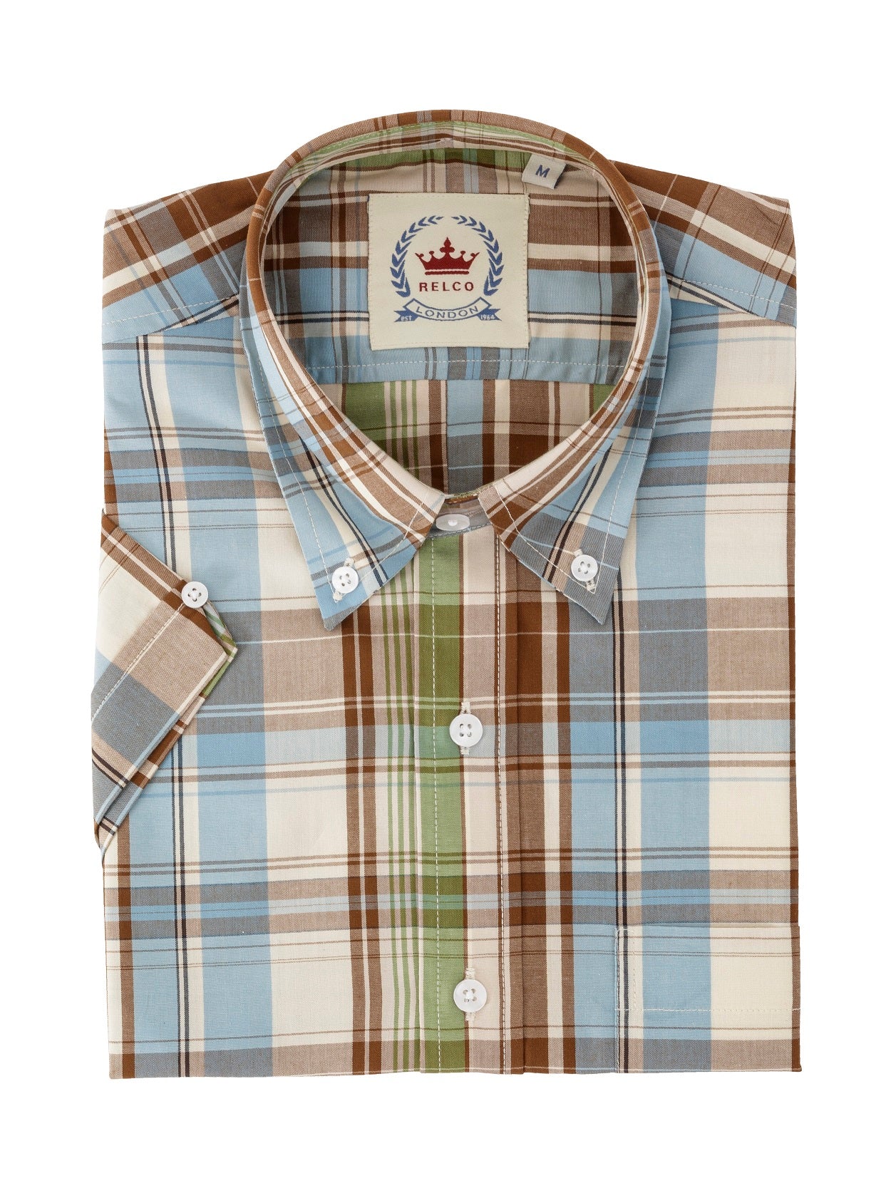 Relco London CK70 Sky Blue/Green/Brown check *Limited Edition*